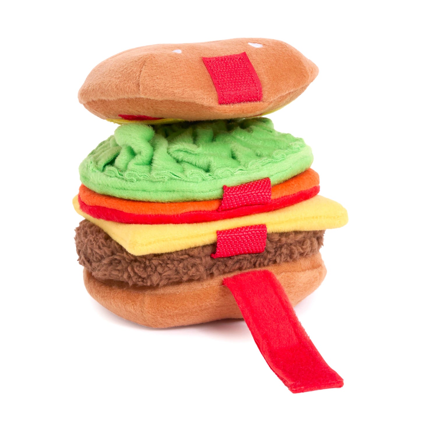 ZippyPaws - Cheeseburger - Snufflerz Stacks - Interactive Dog Toy