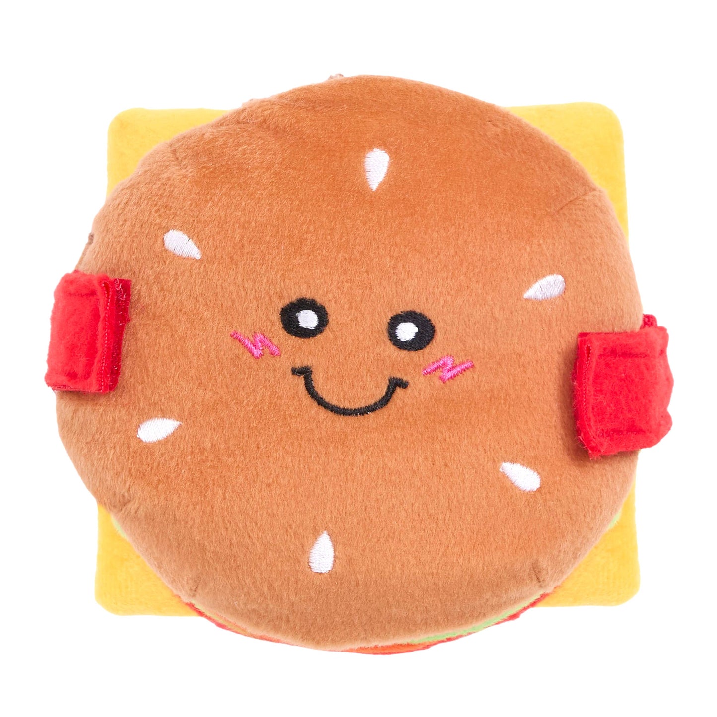 ZippyPaws - Cheeseburger - Snufflerz Stacks - Interactive Dog Toy