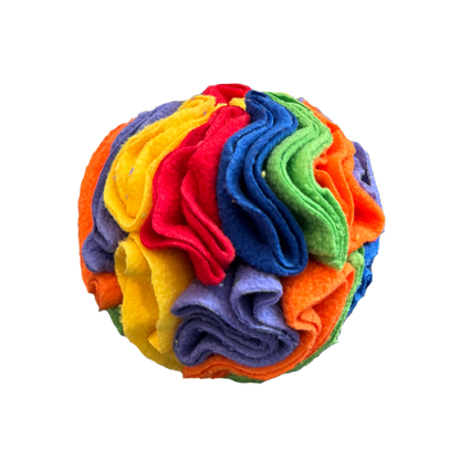 Rainbow Snuffle Ball Toy
