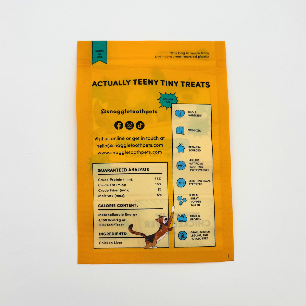 Snaggletooth Branded Sample Bags (Treats Not Included)